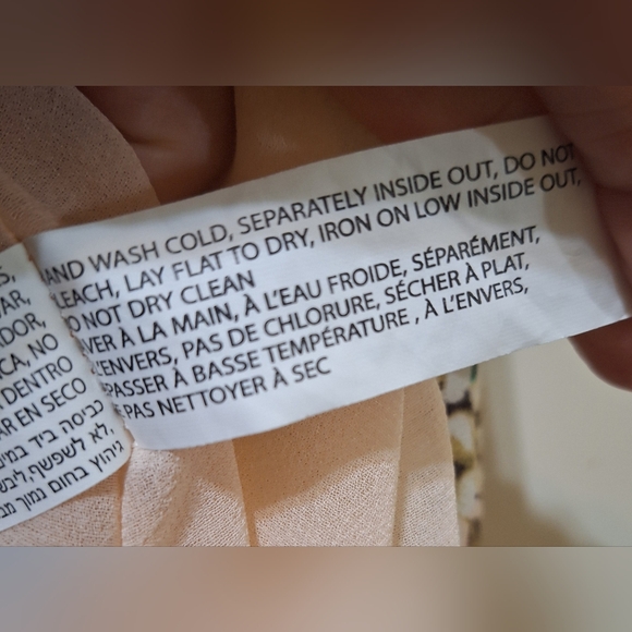 Dex Floral High-Low midi Wrap Dress medium pink v-neck ruffle - Picture 8 of 9